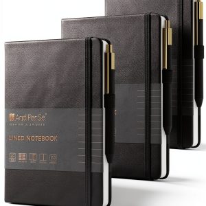 And Per Se 3 Packs-Lined Notebooks with Pens-0