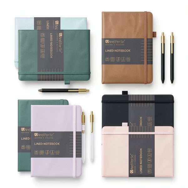 And Per Se Leather Notebook Set Professional A5-4