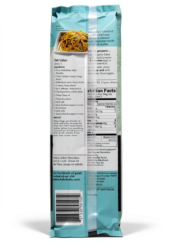 Hakubaku Udon Noodles Kosher Organic No Salt Added-1