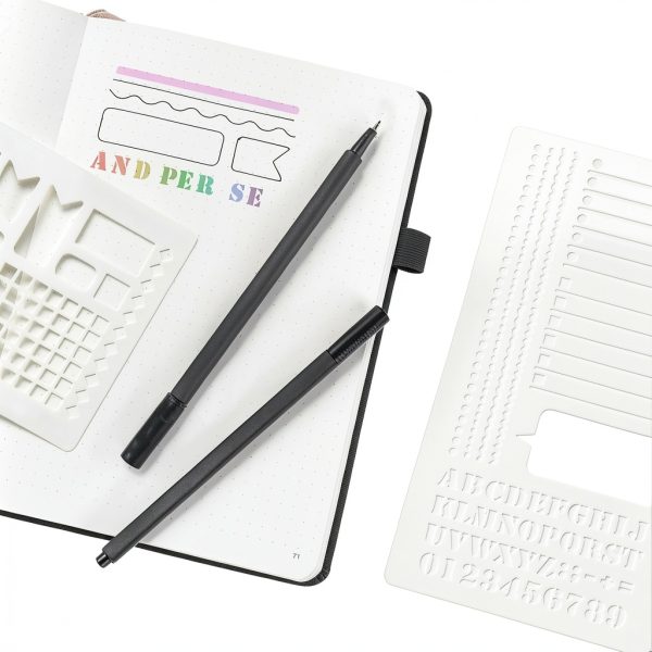 And Per Se Dotted Notebook 3 Packs Black-4