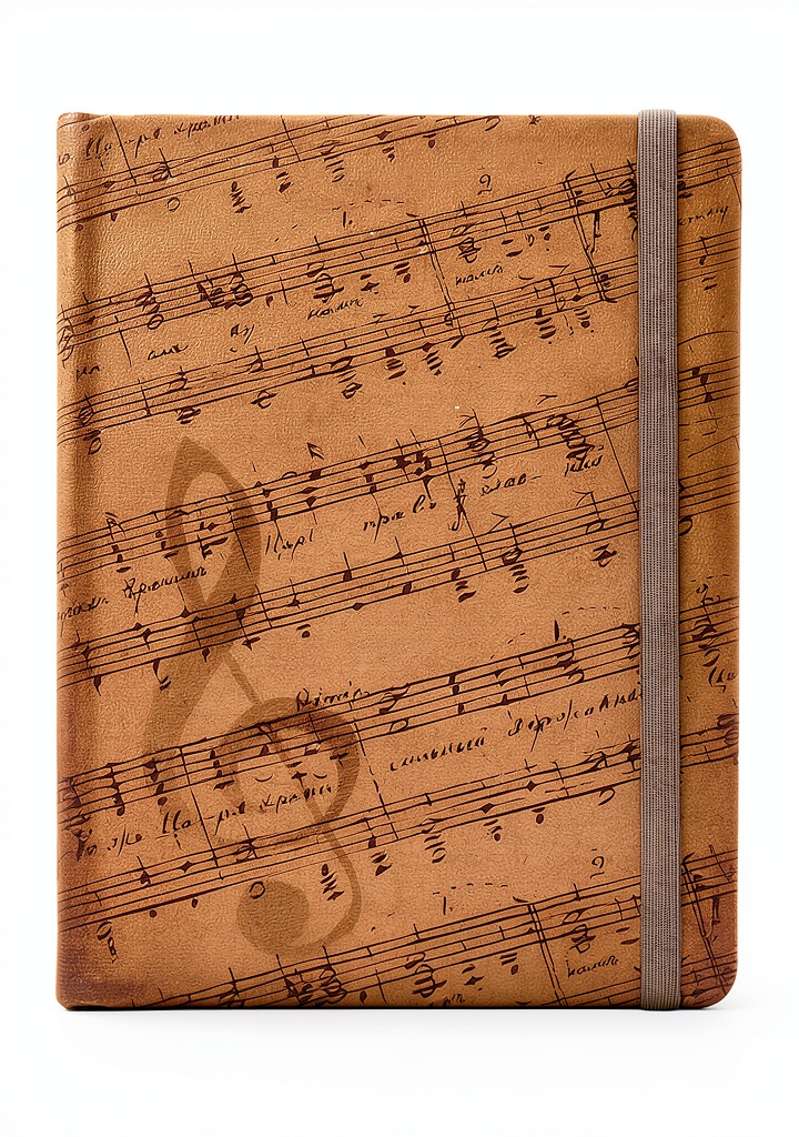 'Peter Pauper Press Hardcover Executive Notebook open on a desk'