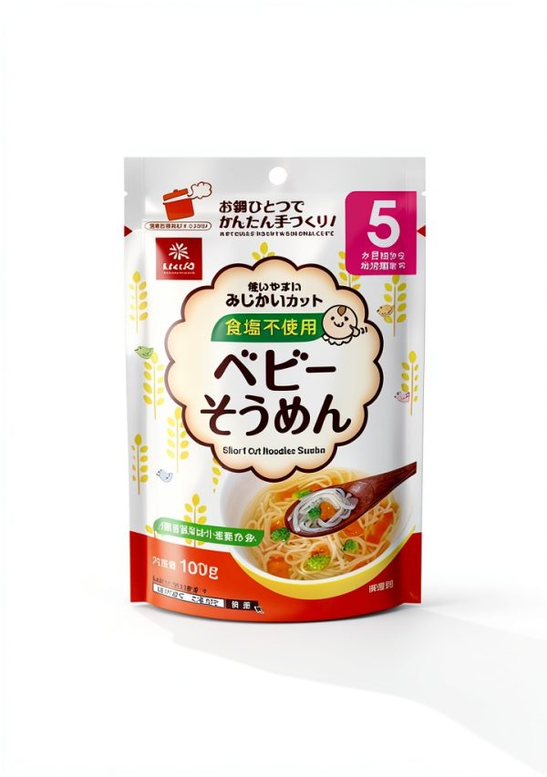 Hakubaku Baby Noodles No Salt Japanese Wheat 5 Months Up-1