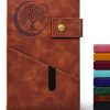 A5 Lined Notebook PAIBAS Faux Leather Cover-0