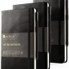 And Per Se Dotted Notebook 3 Packs Black-0