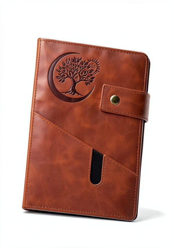 A5 Lined Notebook PAIBAS Faux Leather Cover-1