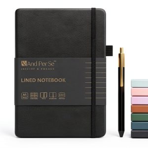 A5 Leather Journal &And Per Se Hardcover Notebook-0