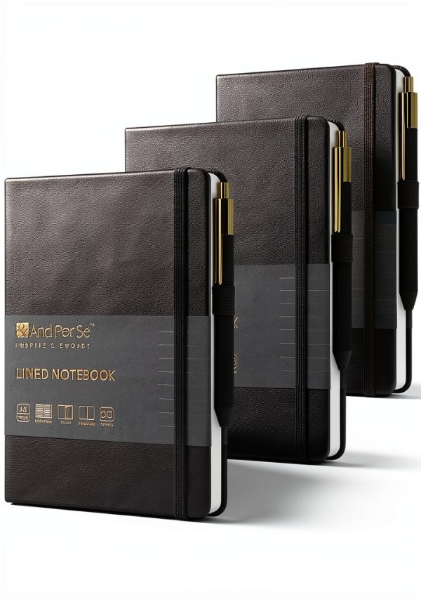 And Per Se A5 Leather Journal with Pen Set-0