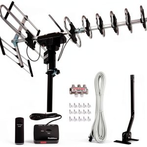 Five Star Outdoor TV Antenna 200‑Mile Range Standard Kit with J Pole-0