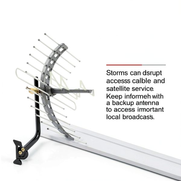 GE Full HD TV Antenna Grey Model 29884PK1-7