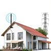 TV Antenna FEQIN 75 Ohm Black Indoor Model A-002-2