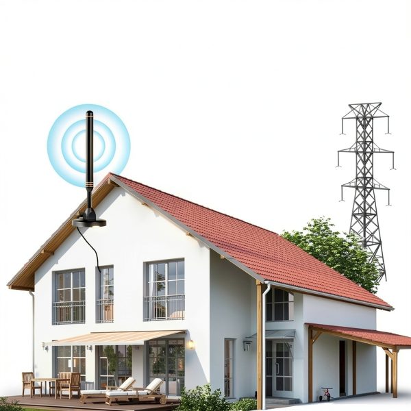 TV Antenna FEQIN 75 Ohm Black Indoor Model A-002-2