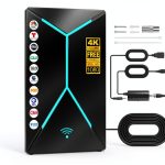 Long-Range TV Antenna by wewist Compact Black-0