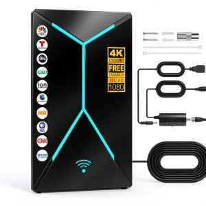 Long-Range TV Antenna by wewist Compact Black-0