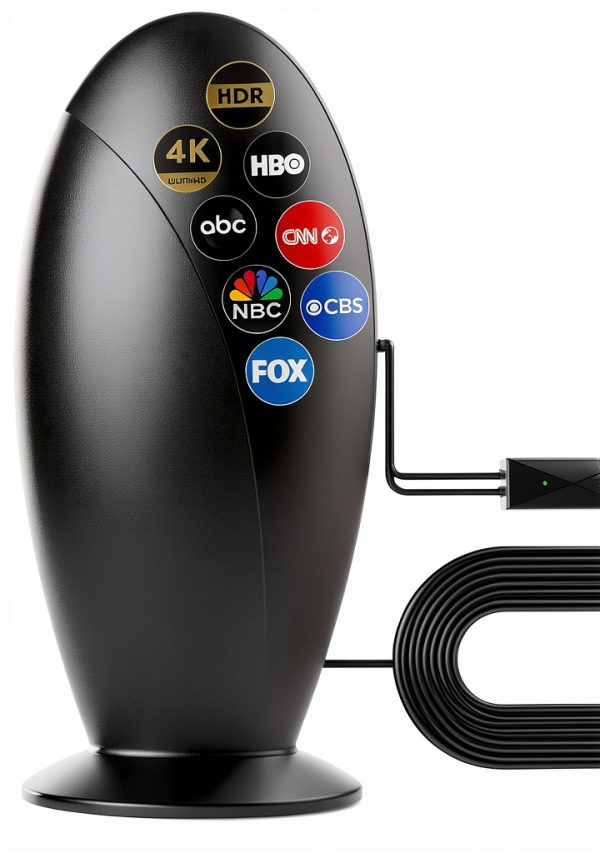 NGGNGG TV Antenna Model 2028 Indoor Digital Antenna 7.17x4.17x1.69-0