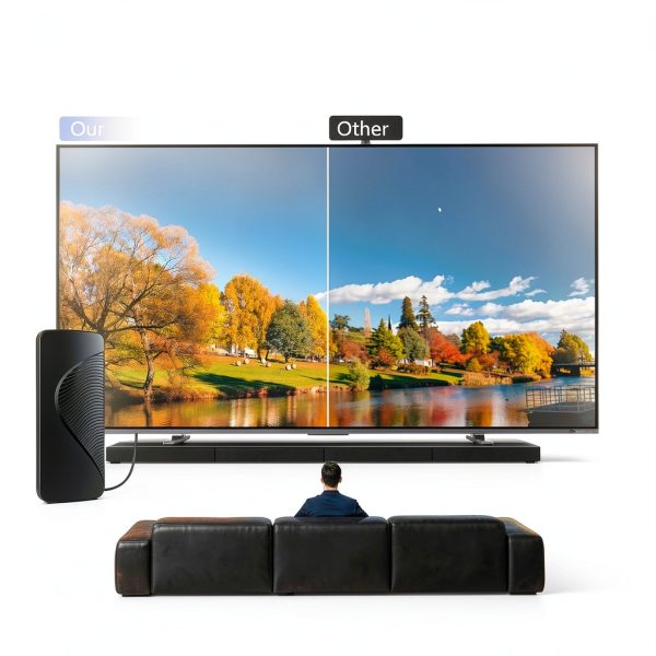 TV Antenna Yimayinu 4K Amplified Black AN-3023-2