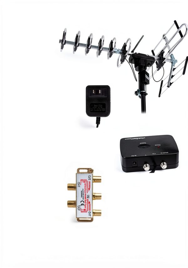 Five Star Outdoor TV Antenna 200‑Mile Range Standard Kit with J Pole-4
