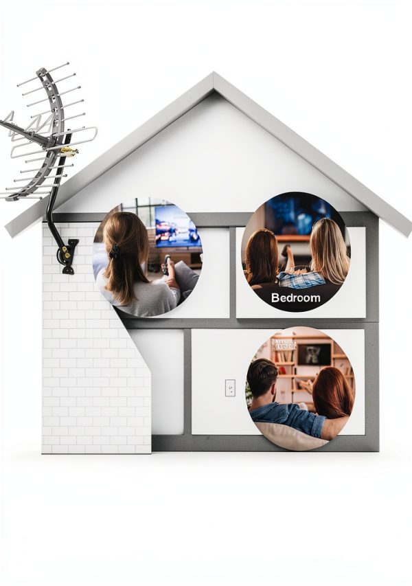 GE Full HD TV Antenna Grey Model 29884PK1-5