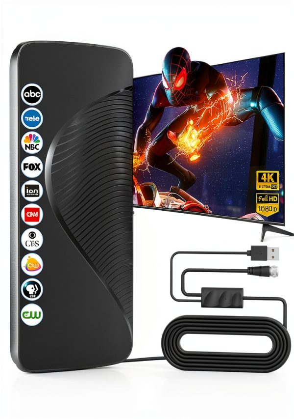 TV Antenna Yimayinu 4K Amplified Black AN-3023-0