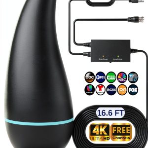 Indoor Antenna by AntaHD 10 mile Range Table top-0