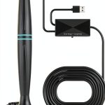 TV Antenna Lyrwihn ZDK-Antenna-FY Dark Grey 18FT Cable with Booster-0