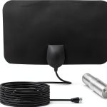Bwxsyws Indoor Digital TV Antenna 4K HD with 9.8ft Coaxial Cable-0