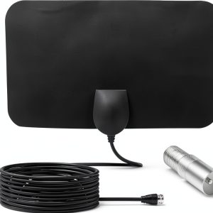 Bwxsyws Indoor Digital TV Antenna 4K HD with 9.8ft Coaxial Cable-0