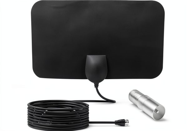Bwxsyws Indoor Digital TV Antenna 4K HD with 9.8ft Coaxial Cable-0
