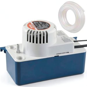 VEVOR Condensate Removal Pump, 1/30 HP, 100 GPH, 24 ft Lift, 115V Automatic AC Condensation Pump with Safety Switch & 20' Tubing for Air Conditioner, Dehumidifier, HVAC, Furnace, Ice Maker Water Drain-0