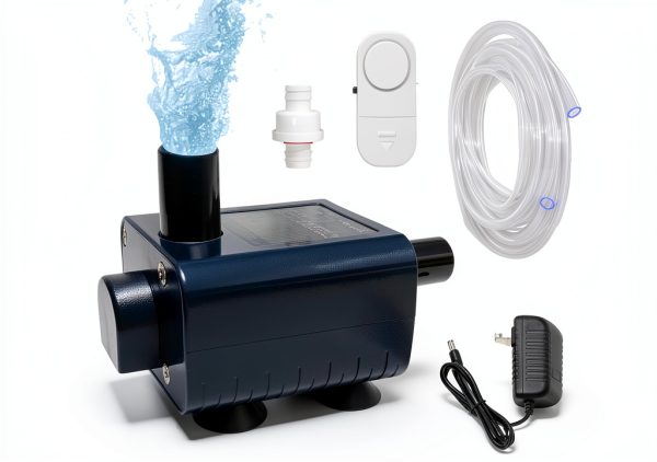 Condensate Pump 12V CSRBUY HVAC Pump with 7ft Lift & Overflow Alarm-0
