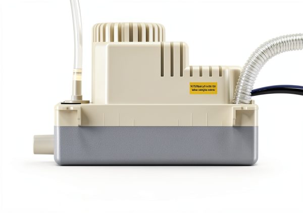 Automatic Condensate Removal Pump, HVAC Condensate Removal for Air Conditioner, Furnace, Dehumidifier,Ice Machine - 115 Volts/60Hz Ultra-Quiet with 16 Ft Hose,4 Water inlets & 2 Type outlets-4