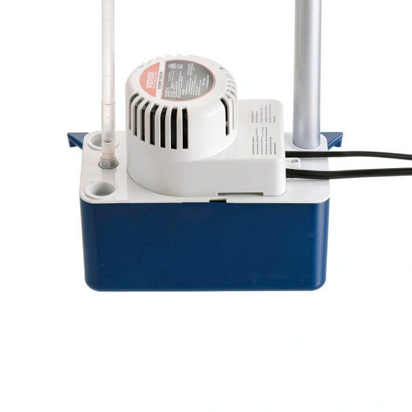 VEVOR Condensate Removal Pump, 1/30 HP, 100 GPH, 24 ft Lift, 115V Automatic AC Condensation Pump with Safety Switch & 20' Tubing for Air Conditioner, Dehumidifier, HVAC, Furnace, Ice Maker Water Drain-1