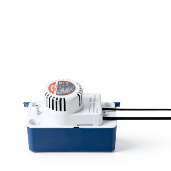 VEVOR Condensate Removal Pump, 1/30 HP, 100 GPH, 24 ft Lift, 115V Automatic AC Condensation Pump with Safety Switch & 20' Tubing for Air Conditioner, Dehumidifier, HVAC, Furnace, Ice Maker Water Drain-7