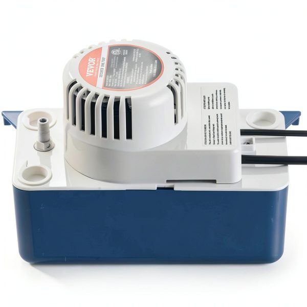 VEVOR Condensate Removal Pump, 1/30 HP, 100 GPH, 24 ft Lift, 115V Automatic AC Condensation Pump with Safety Switch & 20' Tubing for Air Conditioner, Dehumidifier, HVAC, Furnace, Ice Maker Water Drain-8